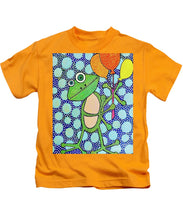 Load image into Gallery viewer, Frog with Balloons - Kids T-Shirt
