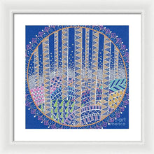 Load image into Gallery viewer, Hills and Trees Mandala - Framed Print
