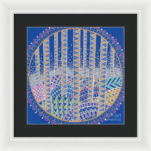 Load image into Gallery viewer, Hills and Trees Mandala - Framed Print
