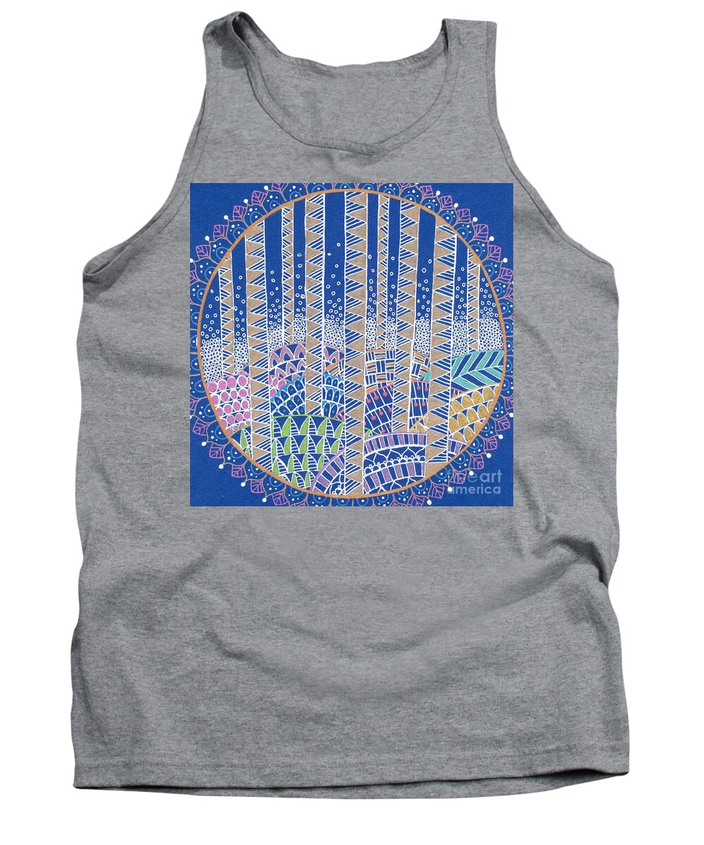 Hills and Trees Mandala - Tank Top