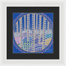 Load image into Gallery viewer, Hills and Trees Mandala - Framed Print
