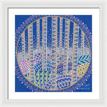 Load image into Gallery viewer, Hills and Trees Mandala - Framed Print
