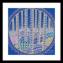 Load image into Gallery viewer, Hills and Trees Mandala - Framed Print
