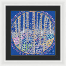 Load image into Gallery viewer, Hills and Trees Mandala - Framed Print
