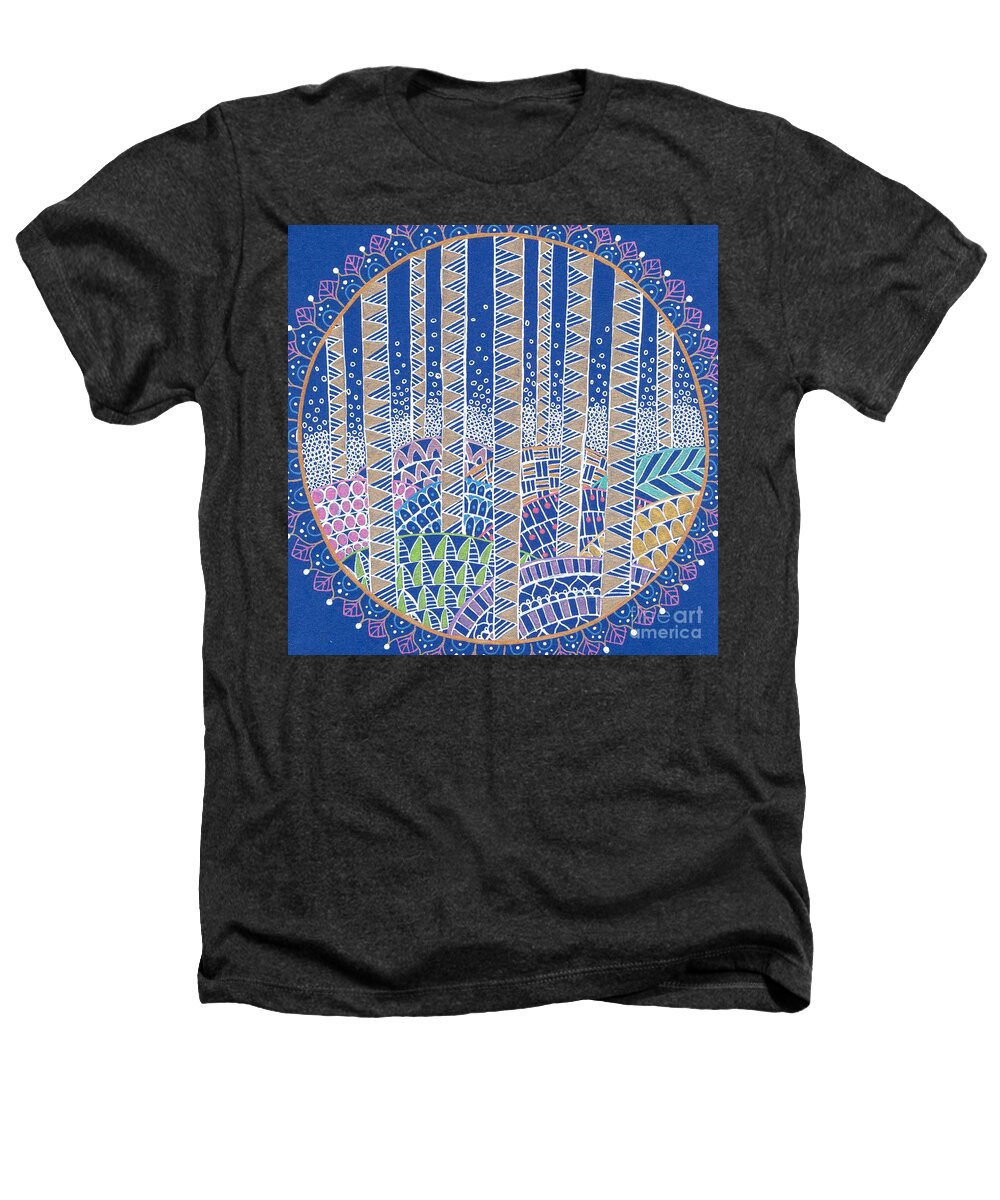 Hills and Trees Mandala - Heathers T-Shirt