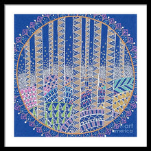 Load image into Gallery viewer, Hills and Trees Mandala - Framed Print
