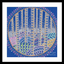 Load image into Gallery viewer, Hills and Trees Mandala - Framed Print
