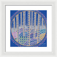 Load image into Gallery viewer, Hills and Trees Mandala - Framed Print
