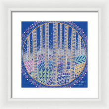 Load image into Gallery viewer, Hills and Trees Mandala - Framed Print
