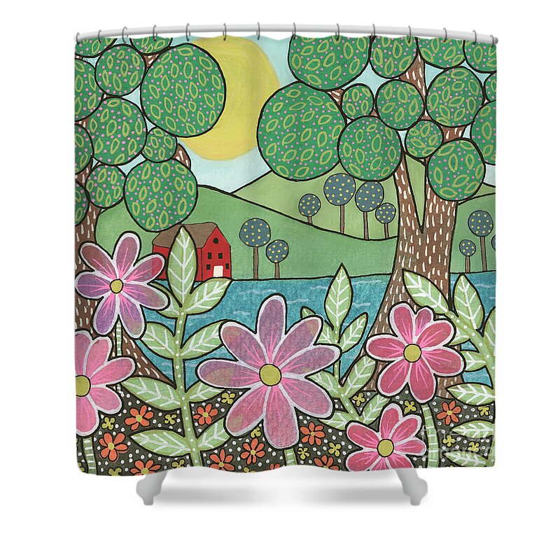 House on the River - Shower Curtain