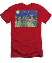 Load image into Gallery viewer, Houses on Hills At Night - T-Shirt
