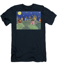 Load image into Gallery viewer, Houses on Hills At Night - T-Shirt
