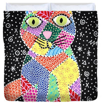 Load image into Gallery viewer, Patchwork Cat - Duvet Cover
