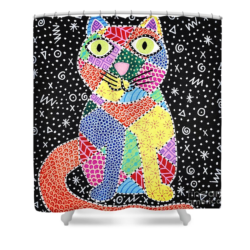 Patchwork Cat - Shower Curtain