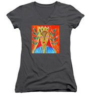 Load image into Gallery viewer, Queen of Wands - Women's V-Neck
