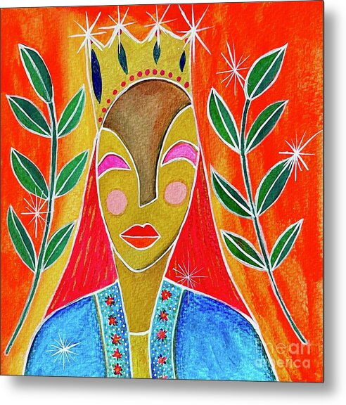 Queen of Wands - Metal Print