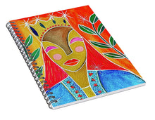 Load image into Gallery viewer, Queen of Wands - Spiral Notebook
