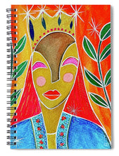 Load image into Gallery viewer, Queen of Wands - Spiral Notebook
