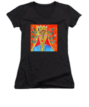 Load image into Gallery viewer, Queen of Wands - Women's V-Neck
