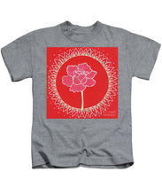 Load image into Gallery viewer, Red Peony Mandala - Kids T-Shirt
