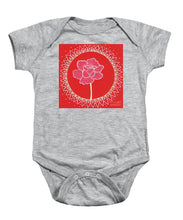 Load image into Gallery viewer, Red Peony Mandala - Baby Onesie
