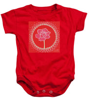 Load image into Gallery viewer, Red Peony Mandala - Baby Onesie
