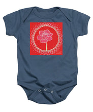 Load image into Gallery viewer, Red Peony Mandala - Baby Onesie
