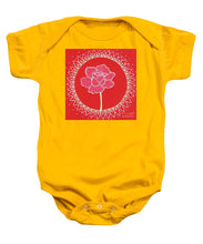 Load image into Gallery viewer, Red Peony Mandala - Baby Onesie
