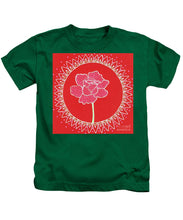 Load image into Gallery viewer, Red Peony Mandala - Kids T-Shirt
