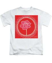 Load image into Gallery viewer, Red Peony Mandala - Kids T-Shirt
