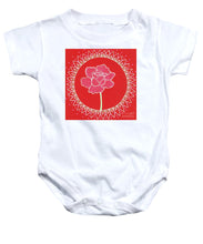 Load image into Gallery viewer, Red Peony Mandala - Baby Onesie
