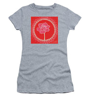 Load image into Gallery viewer, Red Peony Mandala - Women&#39;s T-Shirt
