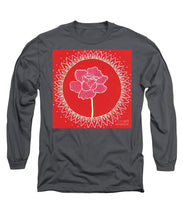 Load image into Gallery viewer, Red Peony Mandala - Long Sleeve T-Shirt
