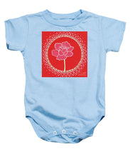 Load image into Gallery viewer, Red Peony Mandala - Baby Onesie
