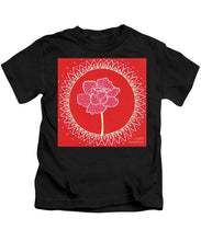 Load image into Gallery viewer, Red Peony Mandala - Kids T-Shirt
