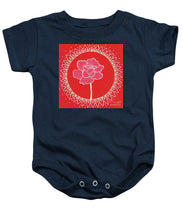 Load image into Gallery viewer, Red Peony Mandala - Baby Onesie
