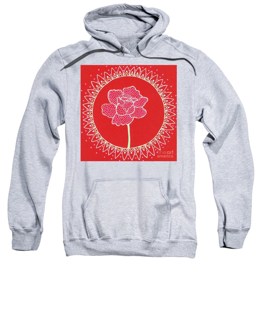 Red Peony Mandala - Sweatshirt