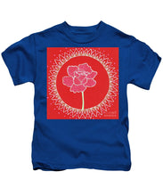 Load image into Gallery viewer, Red Peony Mandala - Kids T-Shirt
