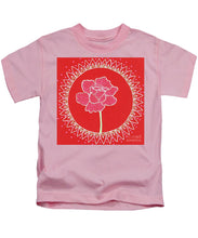 Load image into Gallery viewer, Red Peony Mandala - Kids T-Shirt
