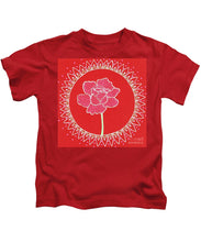 Load image into Gallery viewer, Red Peony Mandala - Kids T-Shirt
