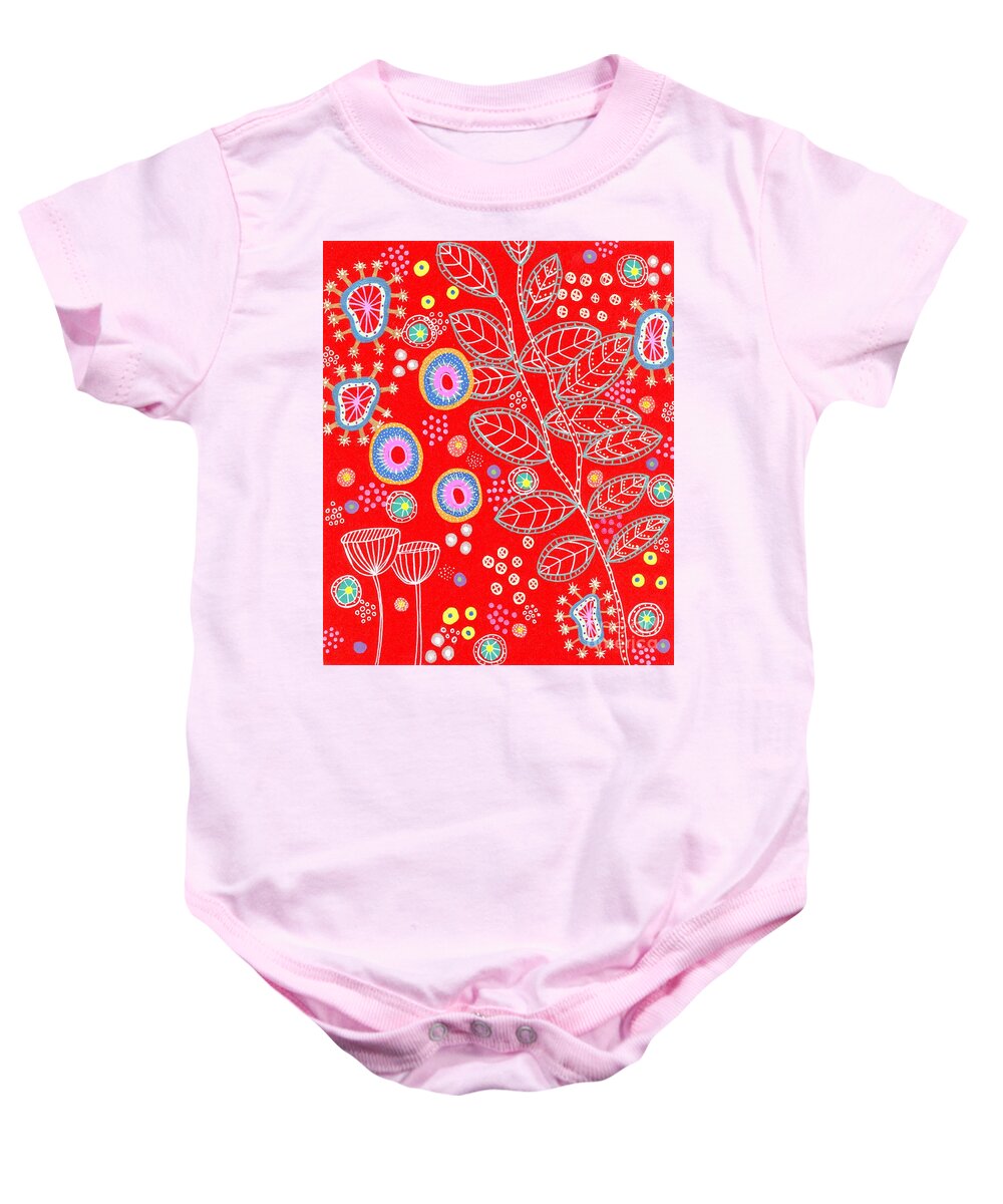 Red Under Sea Life - Baby Onesie