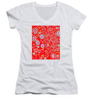Load image into Gallery viewer, Red Under Sea Life - Women&#39;s V-Neck
