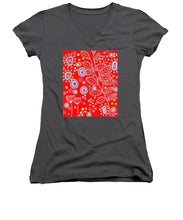 Load image into Gallery viewer, Red Under Sea Life - Women&#39;s V-Neck

