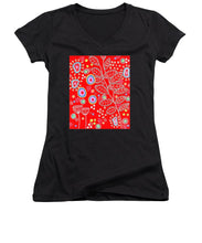 Load image into Gallery viewer, Red Under Sea Life - Women&#39;s V-Neck
