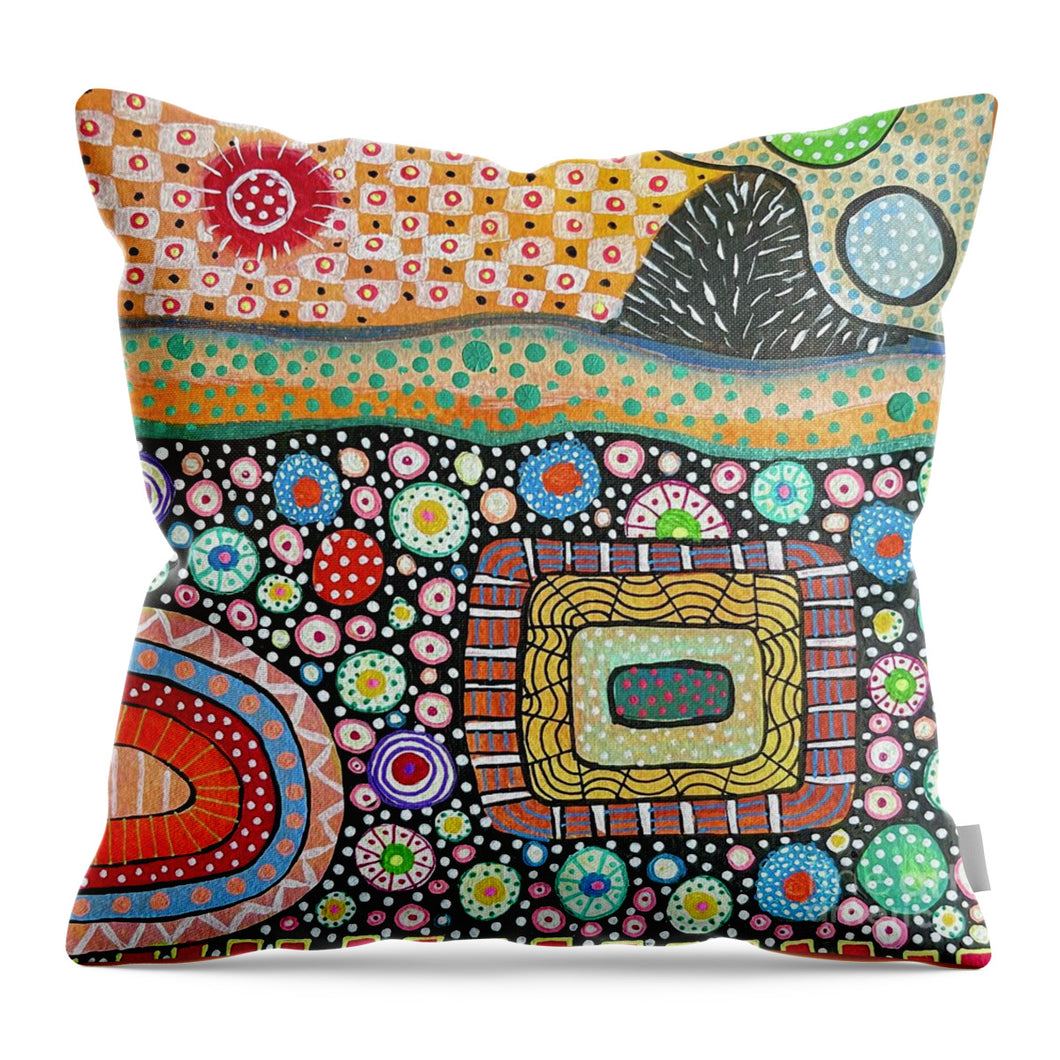 Strange Landscape - Throw Pillow