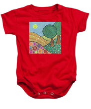 Load image into Gallery viewer, Two Trees on a Hill - Baby Onesie
