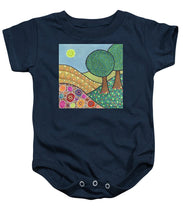 Load image into Gallery viewer, Two Trees on a Hill - Baby Onesie
