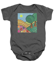 Load image into Gallery viewer, Two Trees on a Hill - Baby Onesie

