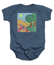 Load image into Gallery viewer, Two Trees on a Hill - Baby Onesie
