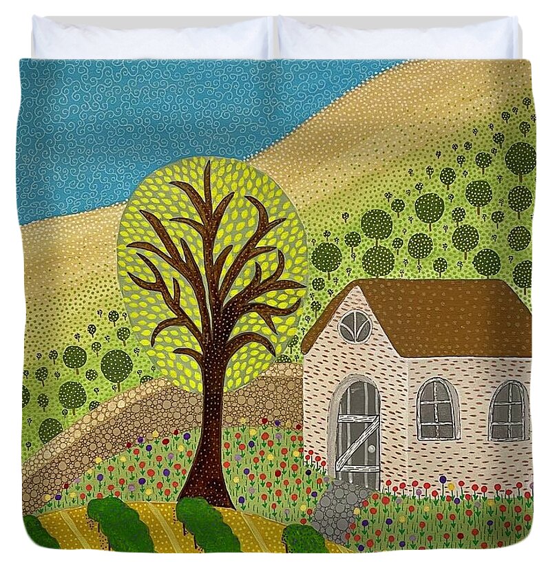 Villa by the Sea - Duvet Cover